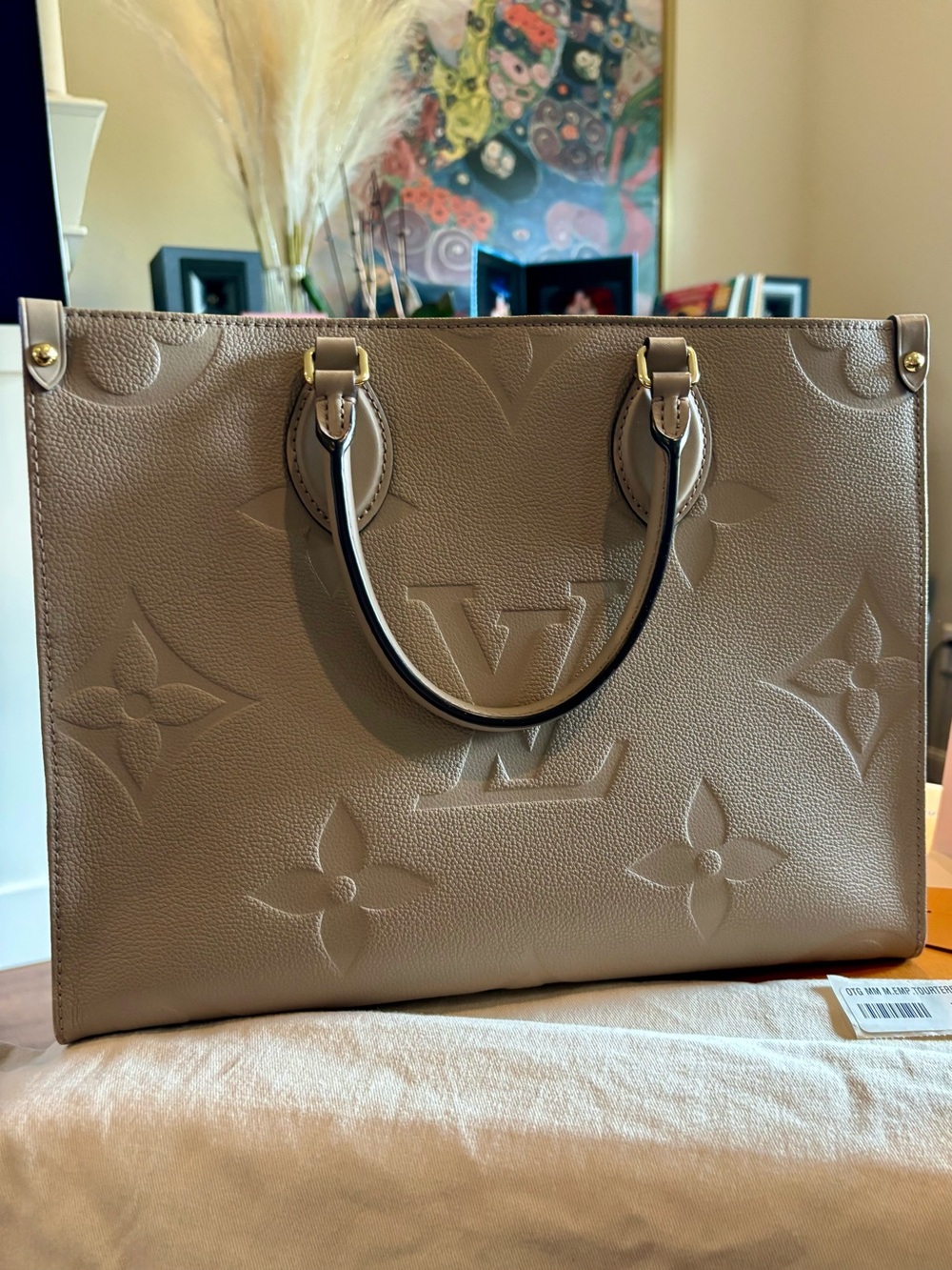 Authentic Louis Vuitton OnTheGo MM-Turtle Dove